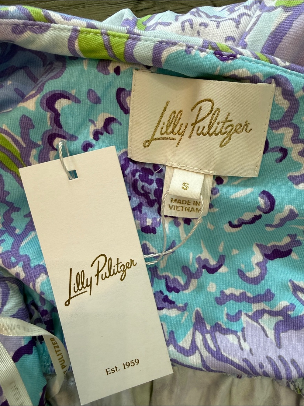 NWT! Lilly Pulitzer Asher Dress in let it gogh One Shoulder 25691 - Picture 9 of 12